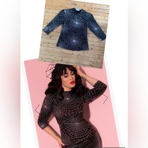 Vixen Micheline Pitt Spider Web Top 🕸️